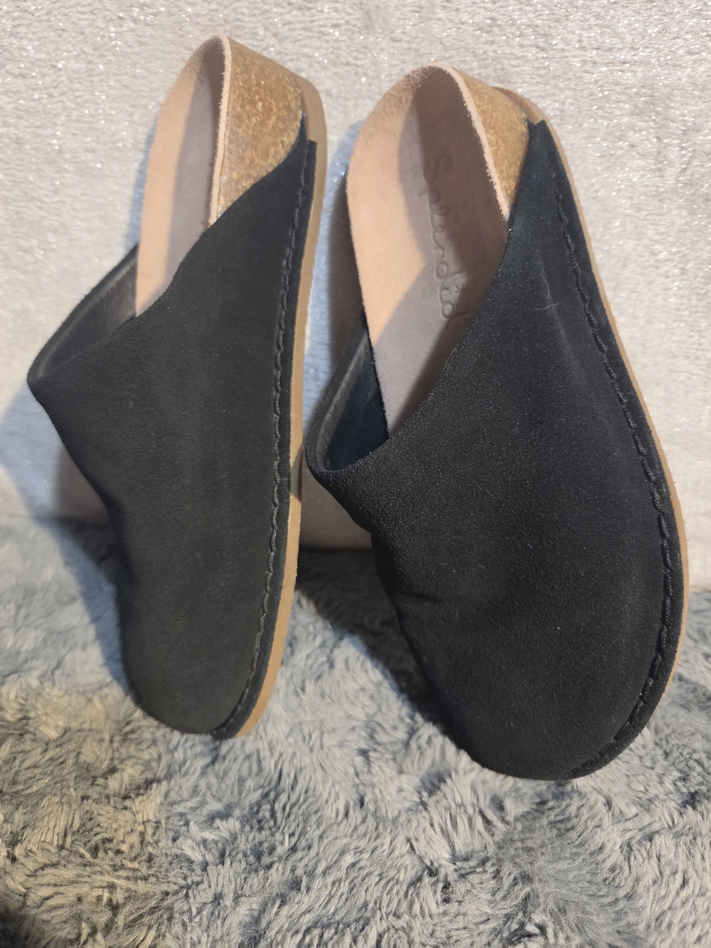 Splendid Black Suede Mule Clogs - Picture 3 of 6